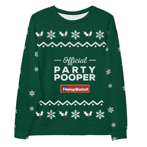 Party Pooper Holiday Sweater Green