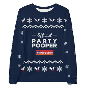 Party Pooper Holiday Sweater Blue